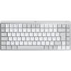 Tastatura Logitech MX Mechanical Mini for Mac, Bluetooth Illuminated Performance, US, Pale Grey