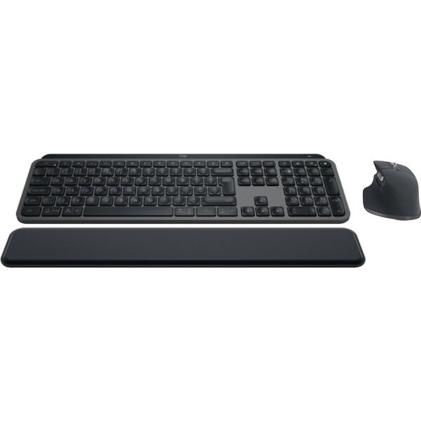 Kit Tastatura si Mouse Logitech MX Keys S Combo Bluetooth, Graphite