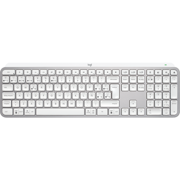 Tastatura Logitech MX Keys S, Wireless/Bluetooth, Illuminated, Pale Gray