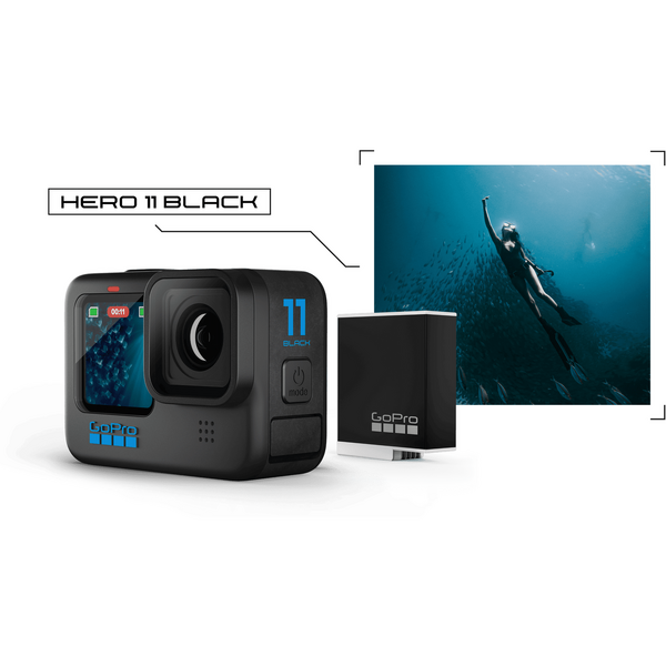 Camera video Actiune GOPRO Hero11 Black 5.3K60, 27 MP, HyperSmooth 5.0, Waterproof, Wi-Fi, Bluetooth, GPS Black