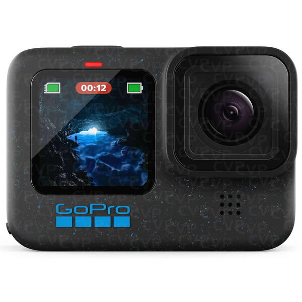 Camera video Actiune GOPRO Hero 12 Black, 5.3K60, 27MP, HyperSmooth 6.0, Wi-Fi, Bluetooth + Card 64GB