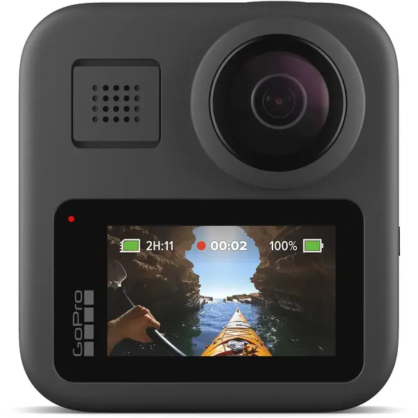 Camera video Actiune GOPRO MAX 360, Filmare 6K, Waterproof, GPS, Wi-Fi, Bluetooth Black Edition