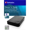 Hard Disk Extern Verbatim Store 'n' Save 6TB, USB 3.0, 3.5 inch, Black