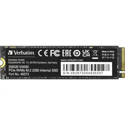 SSD Verbatim Vi3000, 256GB, PCI Express 3.0 x 4, M.2 22080