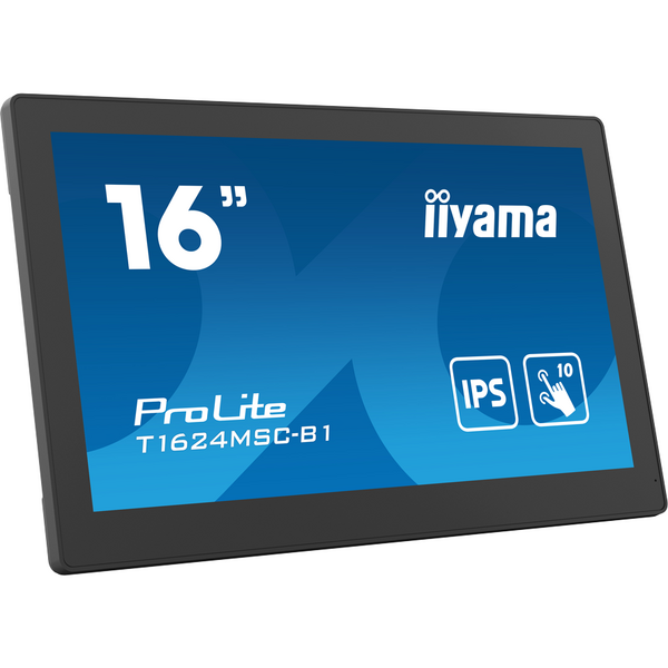 Monitor LED IIyama ProLite T1624MSC-B1 Touchscreen 15.6 inch FHD IPS 25 ms 60 Hz