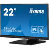 Monitor LED IIyama ProLite T2254MSC-B1AG Touchscreen 21.5 inch FHD IPS 4 ms 60 Hz