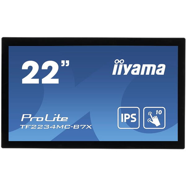 Monitor LED IIyama ProLite TF2234MC-B7X Touchscreen 21.5 inch FHD IPS 8 ms 60 Hz