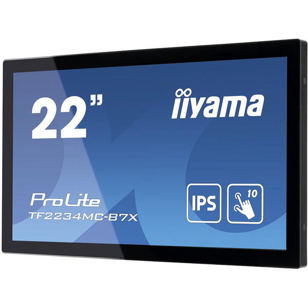 Monitor LED IIyama ProLite TF2234MC-B7X Touchscreen 21.5 inch FHD IPS 8 ms 60 Hz