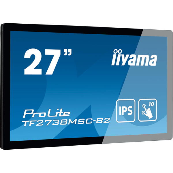 Monitor LED IIyama ProLite TF2738MSC-B2 Touchscreen 27 inch 5 ms Negru 60 Hz