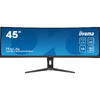 Monitor LED IIyama ProLite XCB4594DQSN-B1 Curbat 44.5 inch DQHD VA 0.8 ms 165 Hz USB-C KVM HDR