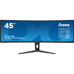 Monitor LED IIyama ProLite XCB4594DQSN-B1 Curbat 44.5 inch DQHD VA 0.8 ms 165 Hz USB-C KVM HDR