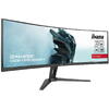 Monitor Gaming IIyama Red Eagle G-MASTER GCB4580DQSN-B1 Curbat 44.5 inch DQHD VA 0.8 ms 165 Hz HDR