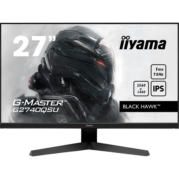 Monitor Gaming IIyama Black Hawk G-MASTER G2745QSU-B1 27 inch QHD IPS 1 ms 100 Hz