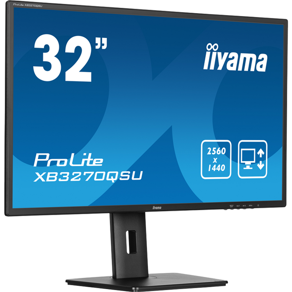 Monitor LED IIyama ProLite XB3270QSU-B1 31.5 inch QHD IPS 3 ms 100 Hz