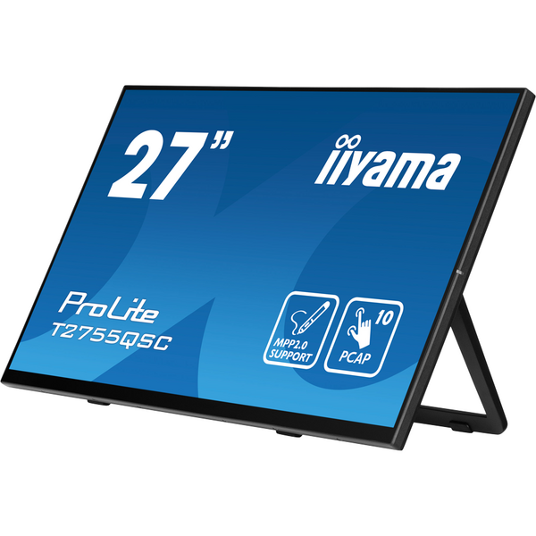 Monitor LED IIyama ProLite T2755QSC-B1 Touchscreen 27 inch QHD IPS 5 ms 60 Hz