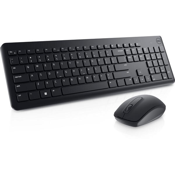 Kit Tastatura si Mouse Dell KM3322W, Wireless Black Romana