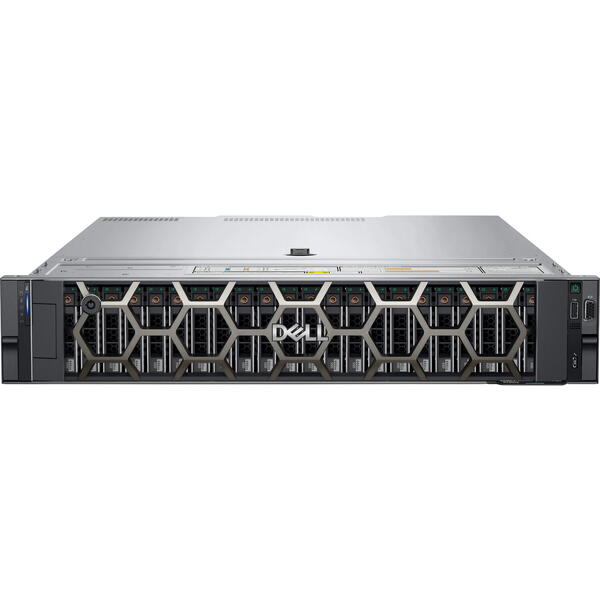 Server Brand Dell PowerEdge R750xs 2U, Intel Xeon Silver 4314 2.4GHz, 16GB RDIMM RAM, 2x 960GB SATA 6G SSD, PERC H755, 8x Hot Plug LFF