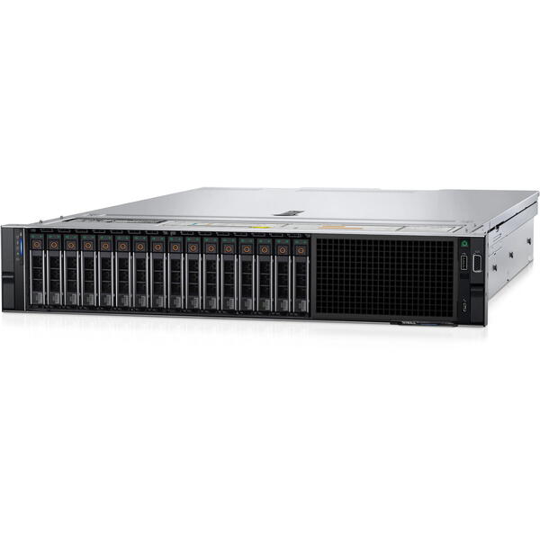 Server Brand Dell PowerEdge R750xs 2U, Intel Xeon Silver 4314 2.4GHz, 16GB RDIMM RAM, 2x 960GB SATA 6G SSD, PERC H755, 8x Hot Plug LFF