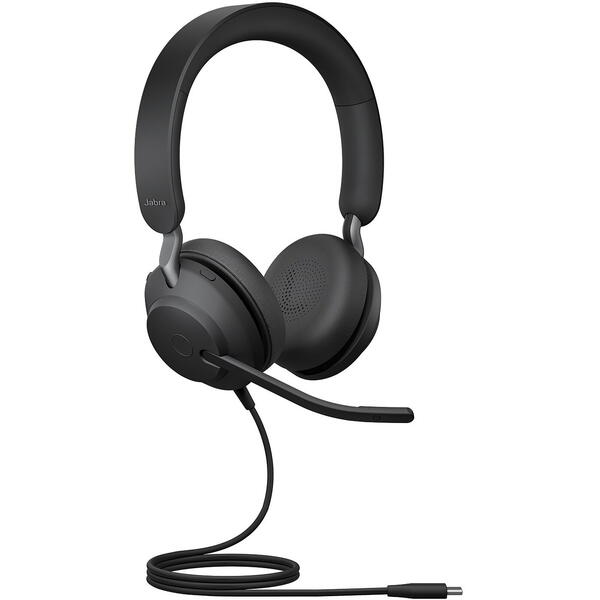 Casti Jabra Evolve2 40 SE USB-A MS Stereo, USB-A, Black