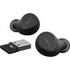 Casca Bluetooth Jabra Evolve2 Buds Microsoft, Incarcator wireless, Black