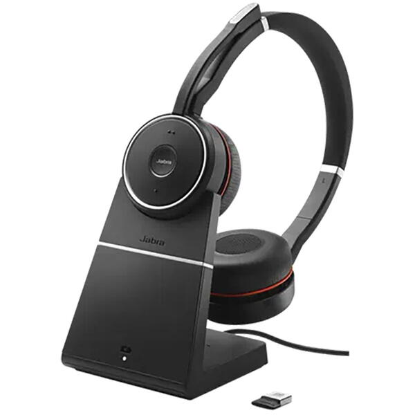 Casti Jabra Evolve 75 SE Microsoft Stereo, Stand, Bluetooth, Black