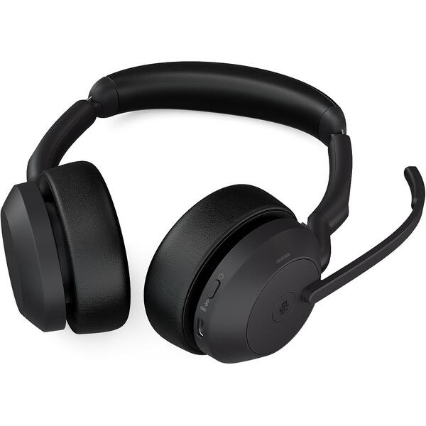 Casti Jabra Evolve2 55 Microsoft, Bluetooth, USB, Black