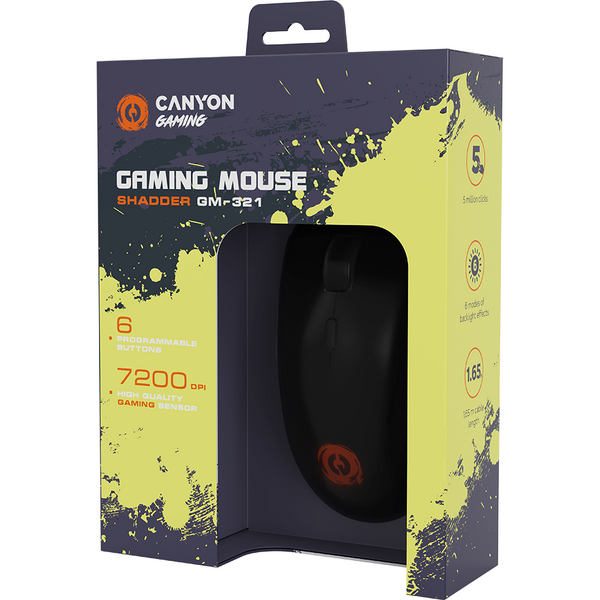 Mouse gaming Canyon GM-321 Black