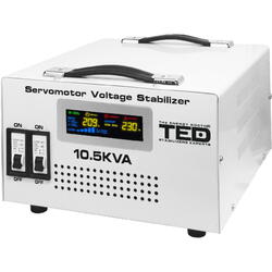 monofazat 6KW 6000W cu ServoMotor si 2 iesiri Schuko + ecran LCD