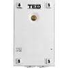 Stabilizator de tensiune TED Electric monofazat 300W 230V cu 2 iesiri Schuko, sinusoidala pura, ecran LCD