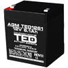 Acumulator UPS TED Electric 12V Stationar VRLA, 6.1Ah F2