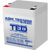 Acumulator UPS TED Electric 12V High Rate,  5.2Ah F2