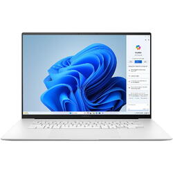 Laptop Asus Zenbook S 16, 16 inch OLED UM5606WA, 3K 120Hz Touch, AMD Ryzen AI 9 HX 370, 32GB LPDDR5X, 1TB SSD, AMD Radeon 890M, Win 11 Pro, Scandinavian White