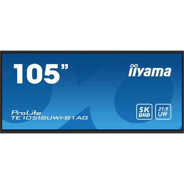 Display Interactiv IIyama ProLite TE10518UWI-B1AG, Touch 105 inch, 5K, 6.5ms, Black