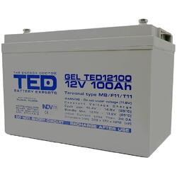 12V GEL Deep Cycle Solar, 100Ah M8