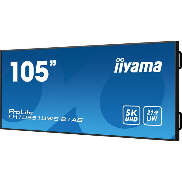 Monitor LED IIyama ProLite LH10551UWS-B1AG, 105inch, 5K, 8ms, Black