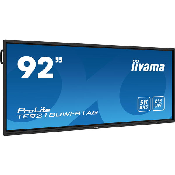 Display Interactiv IIyama ProLite TE9218UWI-B1AG, 92 inch, 6.5ms, Touch 5K VA, Black