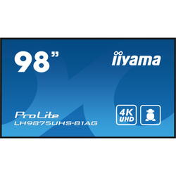 Display Profesional IIyama ProLite LH9875UHS-B1AG, 98 inch, UHD IPS, 4K, 8ms, Black