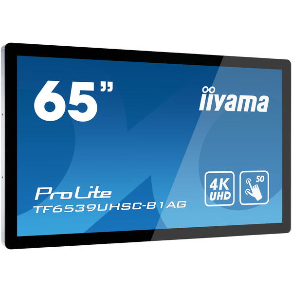 Display Interactiv IIyama ProLite Seria TF6539UHSC-B1AG, 65 inch Touch UHD IPS, 8ms, Black