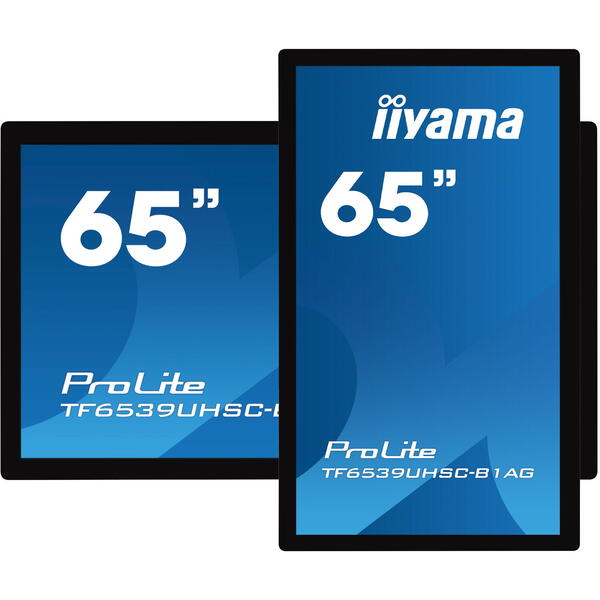 Display Interactiv IIyama ProLite Seria TF6539UHSC-B1AG, 65 inch Touch UHD IPS, 8ms, Black