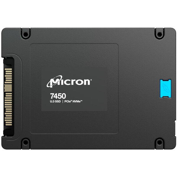 SSD Micron 7450 PRO, 15.36TB, PCIe Gen 4.0 x4, U.3 15mm