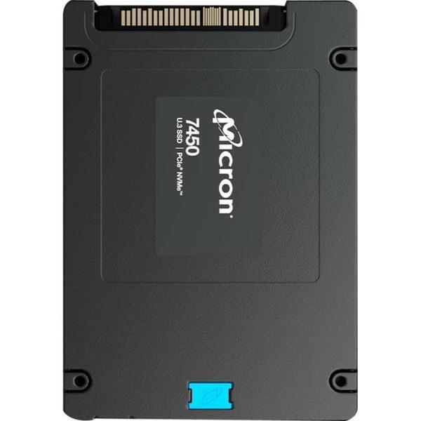 SSD Micron 7450 MAX, 1.6TB, PCIe Gen 4.0 x4, U.3 7mm