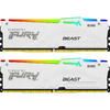 Memorie Kingston FURY Beast RGB White 32GB DDR5 5600MHz CL40 Kit Dual Channel