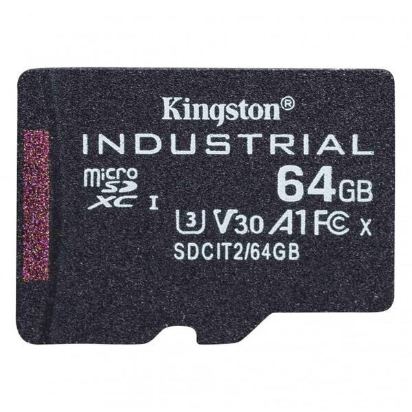 Kingston Micro SDXC Industrial Class 10 UHS-I 64GB + Adaptor