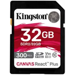 Card Memorie Kingston SDHC Canvas React Plus Clasa 10 UHS-II 32GB