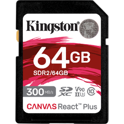 Card Memorie Kingston SDXC Canvas React Plus Clasa 10 UHS-II 64GB