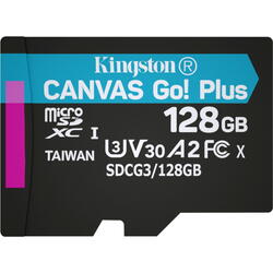 Micro SDXC Canvas GO Plus, 128GB, Clasa 10, UHS-I