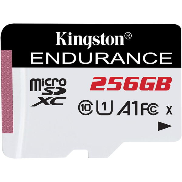 Kingston Micro SDXC High Endurance, 256GB, Clasa 10, UHS-I