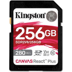 Card Memorie Kingston SDXC Canvas React Plus Class 10 UHS-II 256GB