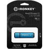 Memorie USB Kingston IronKey Vault Privacy 50C AES-256 Encrypted 16GB, USB 3.2 Blue