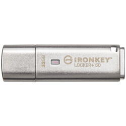 Memorie USB Kingston IronKey Locker+ 50 32GB USB 3.2 Silver